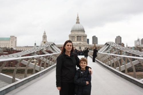 Colin and Heidi on Millenium Bridge