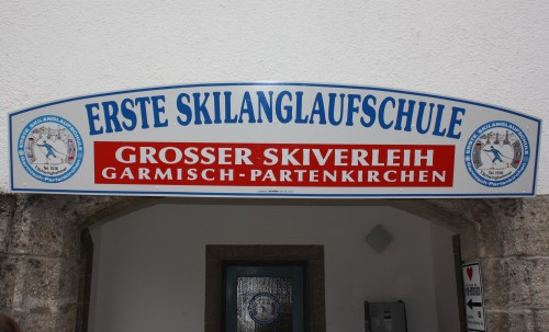 Ski School Sign