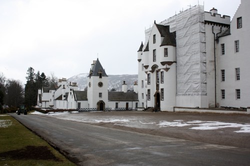 Blair Castle under restoration.