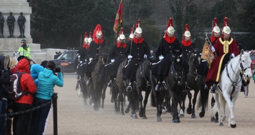 New Guards riding in from Hyde Park