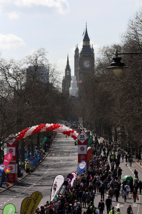 Along the London Marathon Route