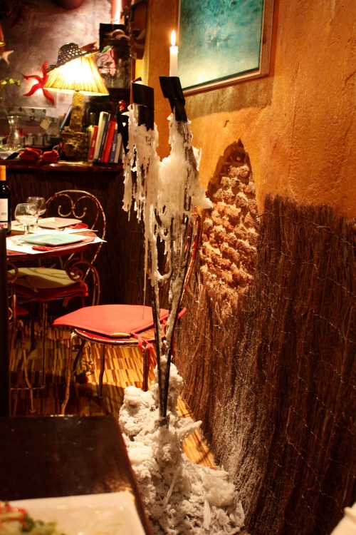 Burning Candle and all it's wax at Isla del Tesoro