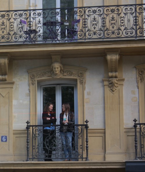 Balcony Smoke Break, Paris France
