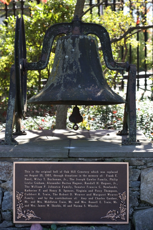 Original Bell at the Oak Hill Cemetery
