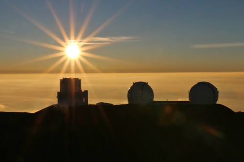 Mauna Kea Sun Setting